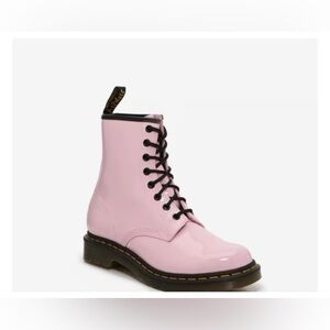 Dr. Martens Glossy Pink Combat Boots size 5 M